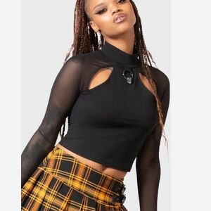 Kill Star Mistia Long Sleeve black Top, medium